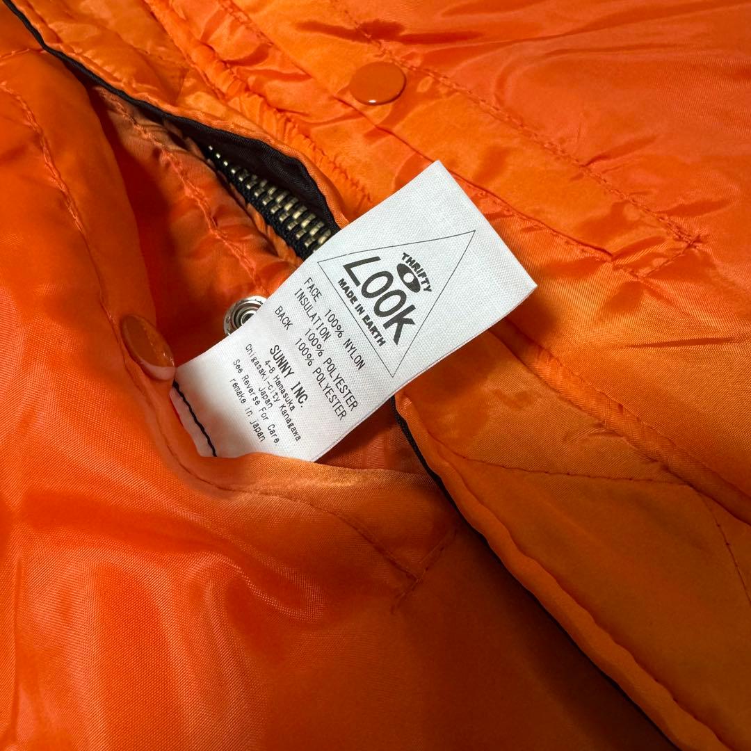 トップス thrifty look MA-1 reversible VEST