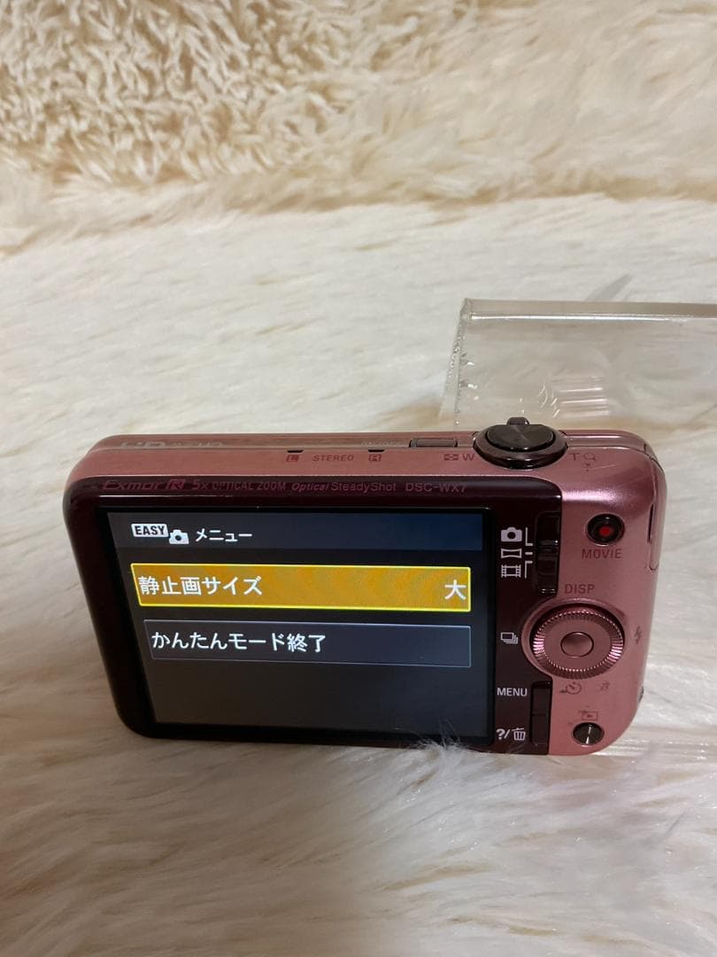 【簡易動作確認済】 SONY DSC-WX7 ピンク デジタルカメラ コンデジ