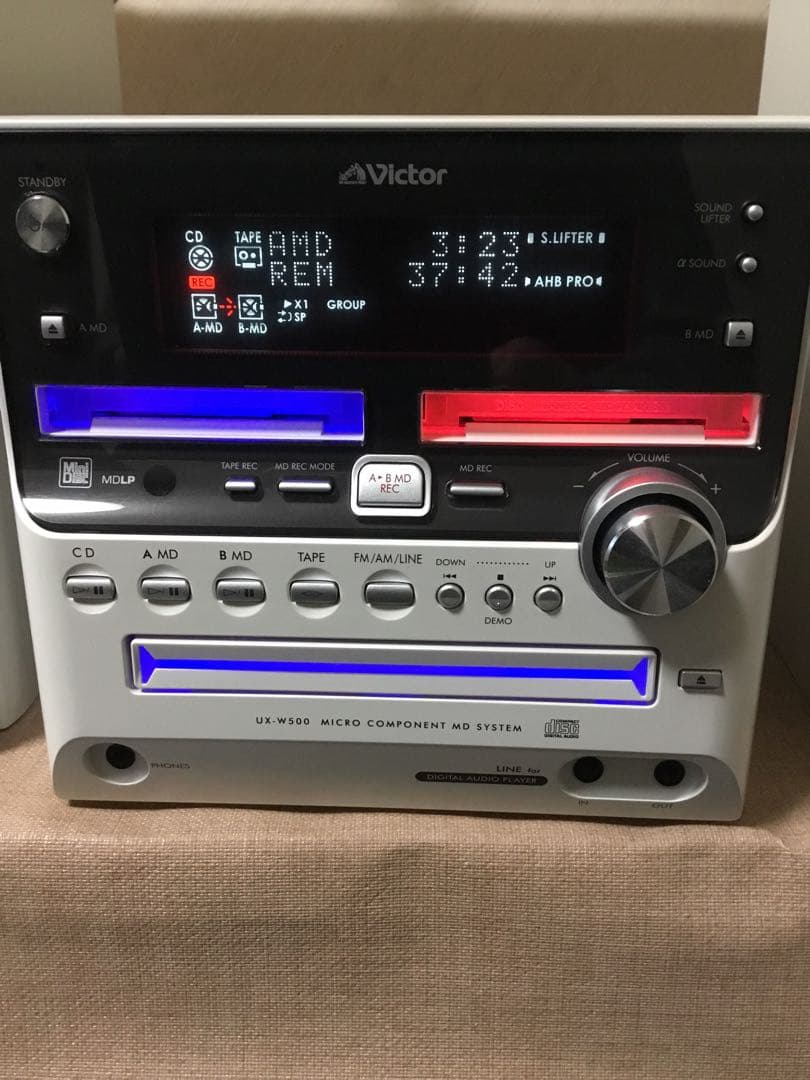 Victor CD・MD・カセットデッキ リモコン付き