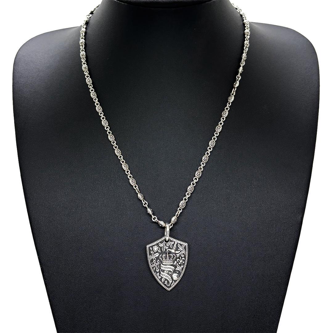 定価4.2万・廃盤★Justin Davis ピック型シールドネックレス