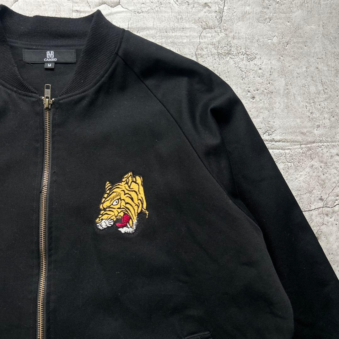 CAMBIO カンビオ　スーベニアジャケット　ブルゾン　虎　刺繍