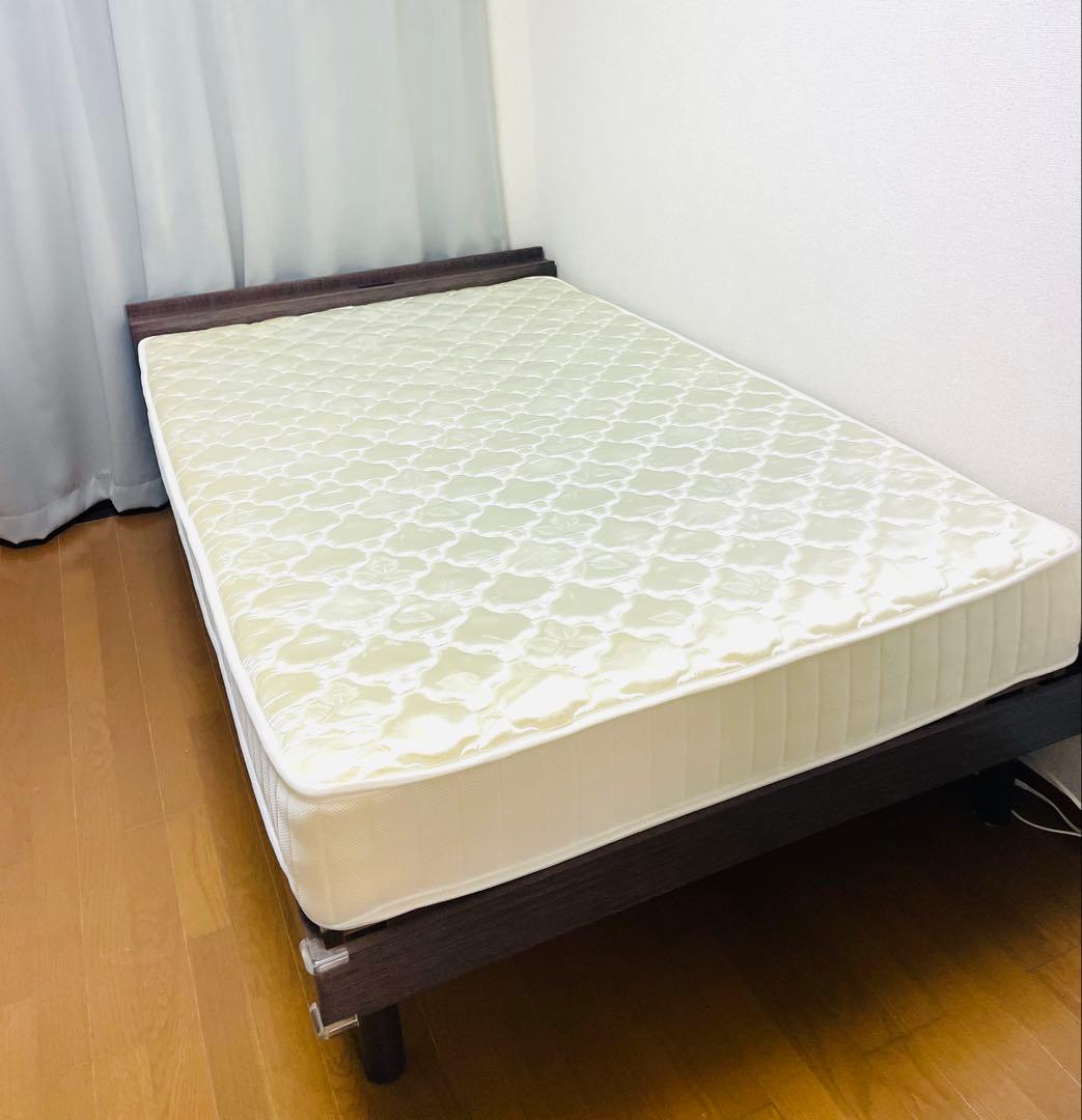 美品 木製スノコベッド セミダブル マットレスセット