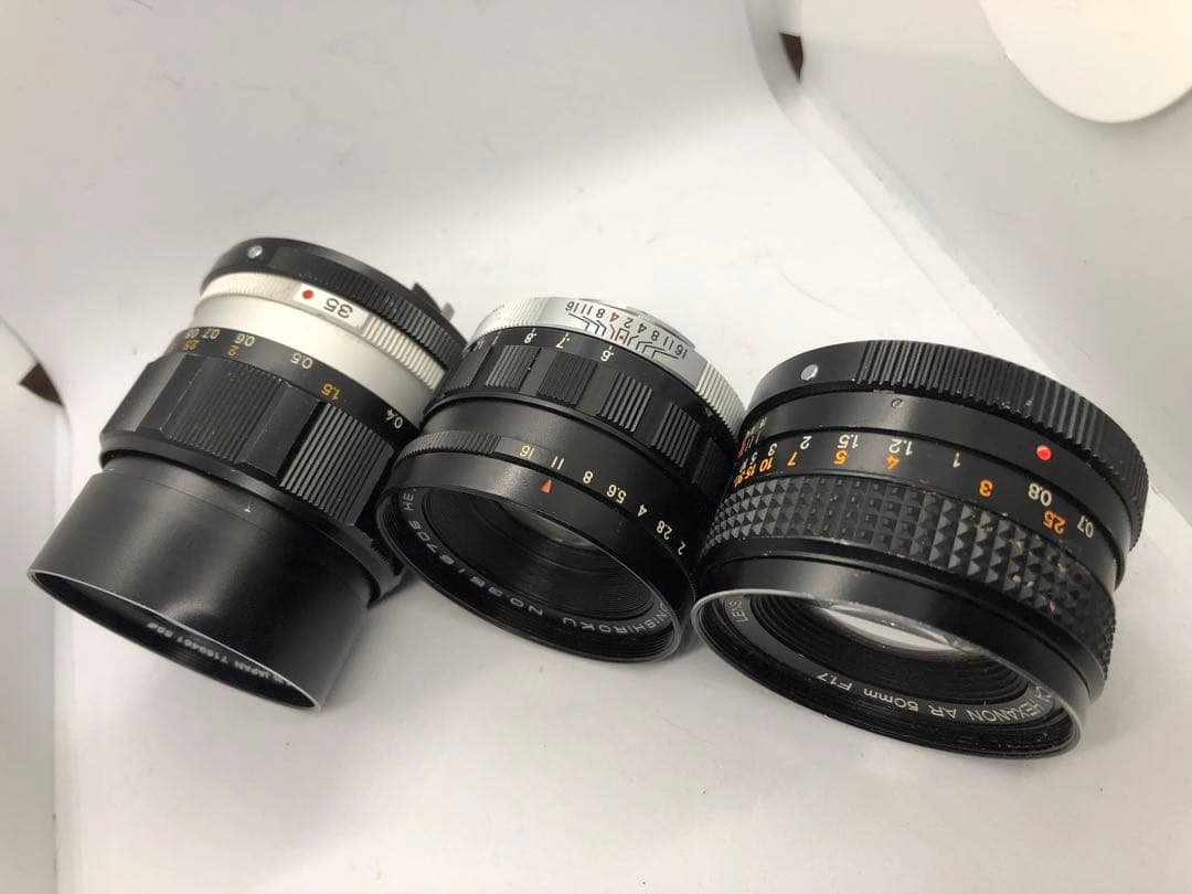KONICA HEXANON 単焦点レンズ 3個 まとめて 動作未確認 ジャンク