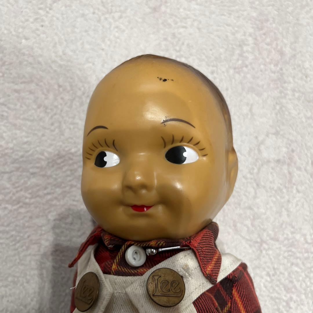 最終値下げ　buddy lee 人形 オーバーオール チェック柄シャツ