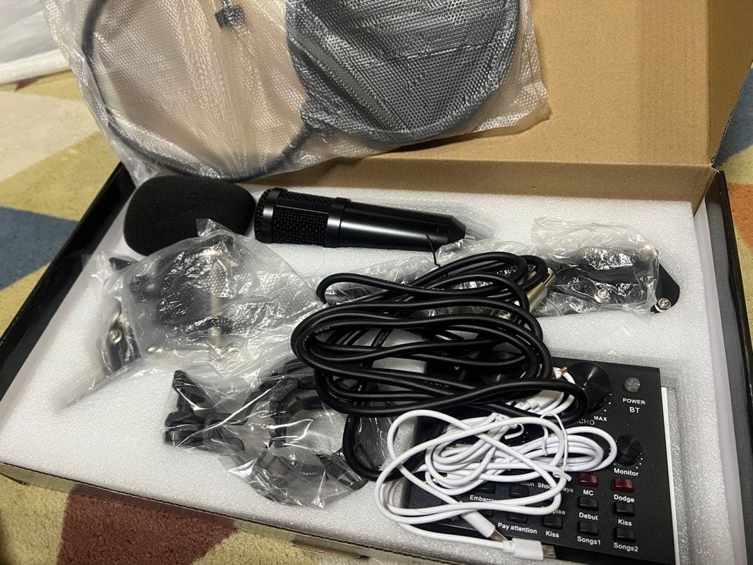 【新品】ステレオミキサー　コンデンサーマイク　配信セット　マイク