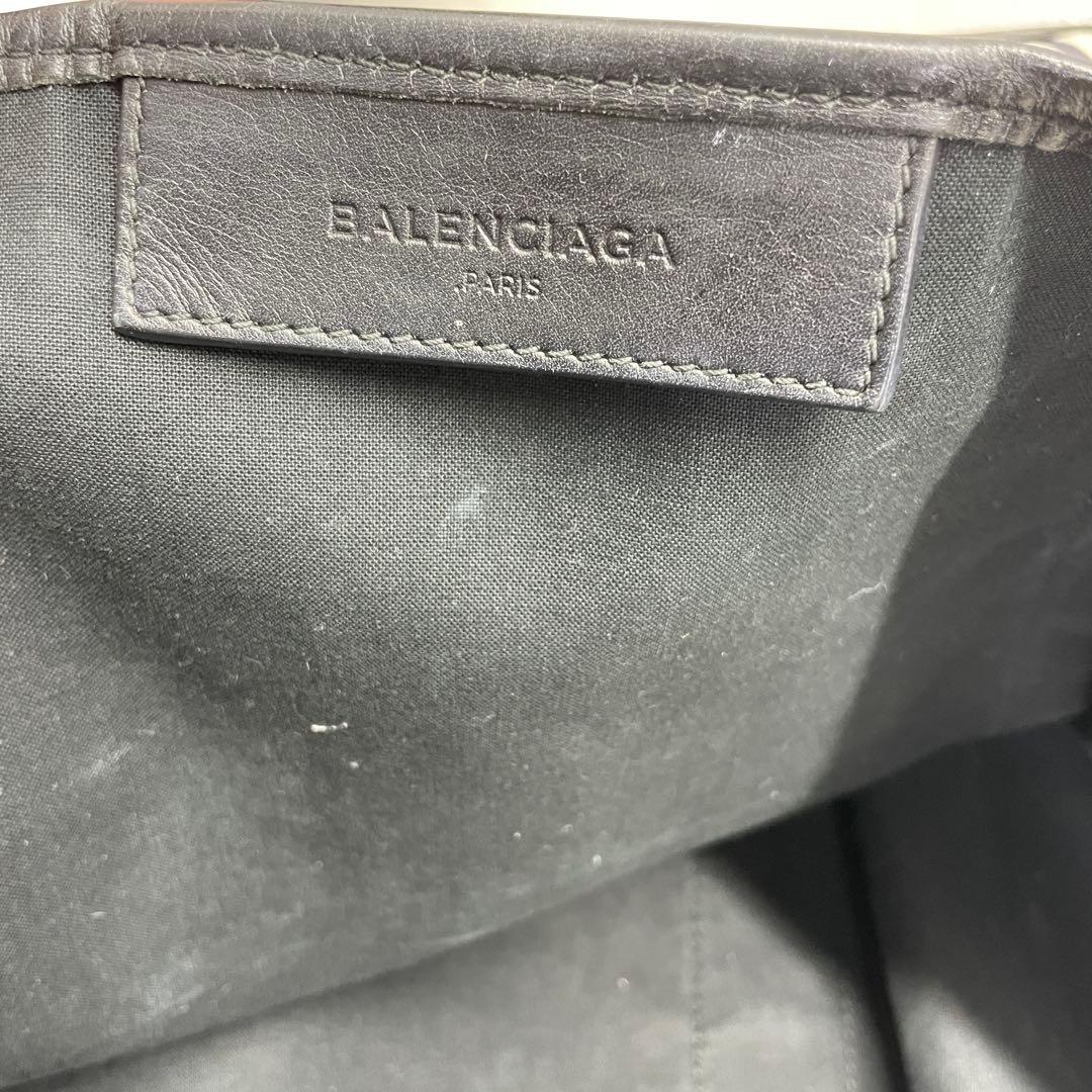 バレンシアガ トートバッグ ネイビーカバス キャンバス A4 ネイビー大容量