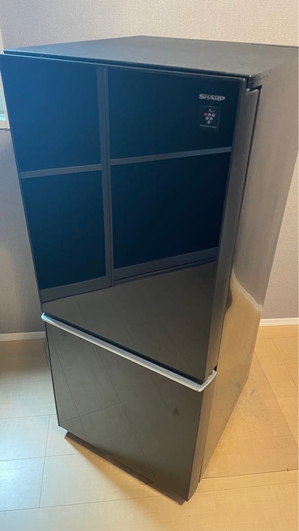SHARP 冷蔵庫 SJ-GD14C 137L ブラック 取扱説明書付き