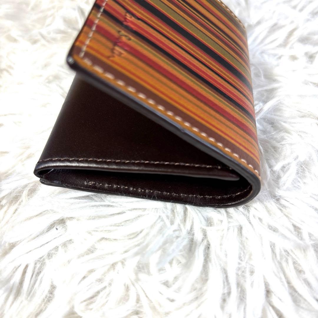 ポールスミス　PaulSmith マルチストライプ　小銭入れ　財布　美品　ミニ