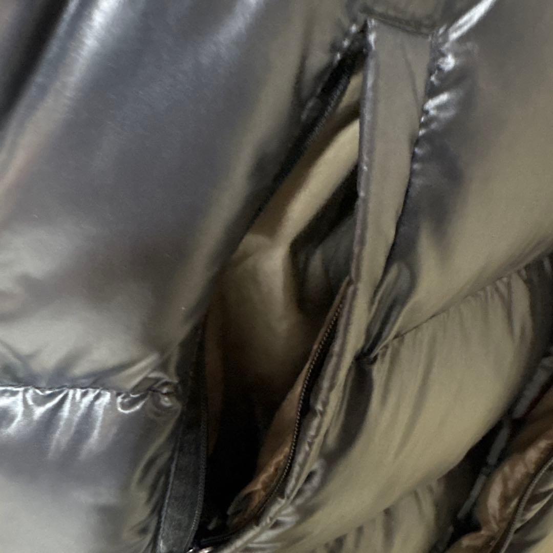 【美品】大きいサイズDUVETICA ファー付きロングダウンジャケット 42 黒