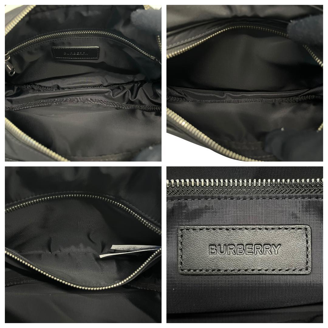 未使用級　BURBERRY バーバリー ボディバッグ ブラック ナイロン