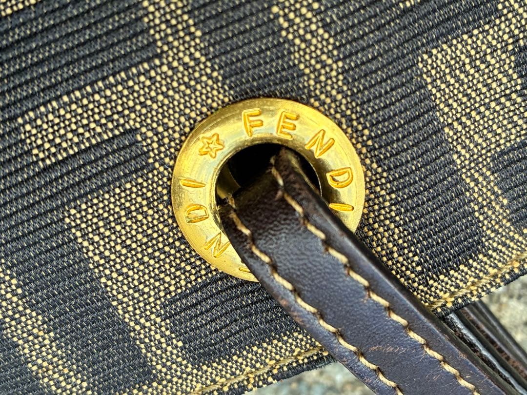 M*a様 ズッカ　トートバッグ　ロゴ　プレート　FENDI フェンディ ヴィンテ