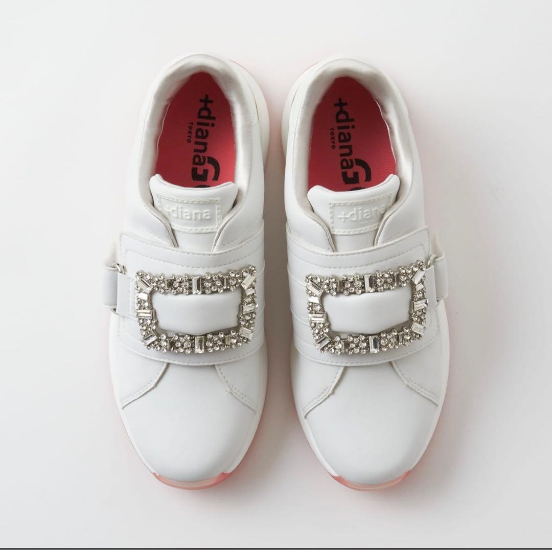 【美品】ダイアナ　ゴルフシューズ　ホワイト