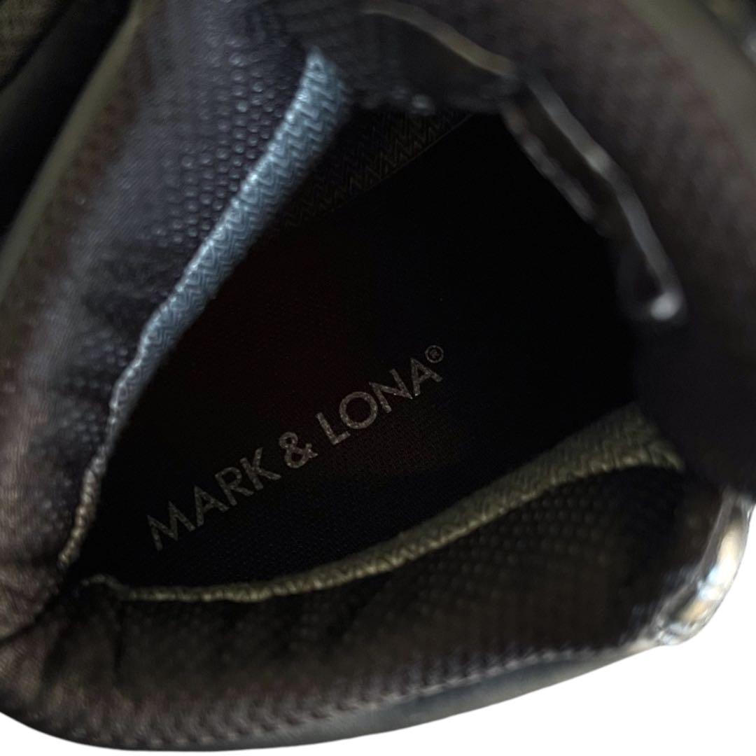 美品 マーク＆ロナ スパイクレス ゴルフシューズ 25cm 黒 型押し ダイヤル