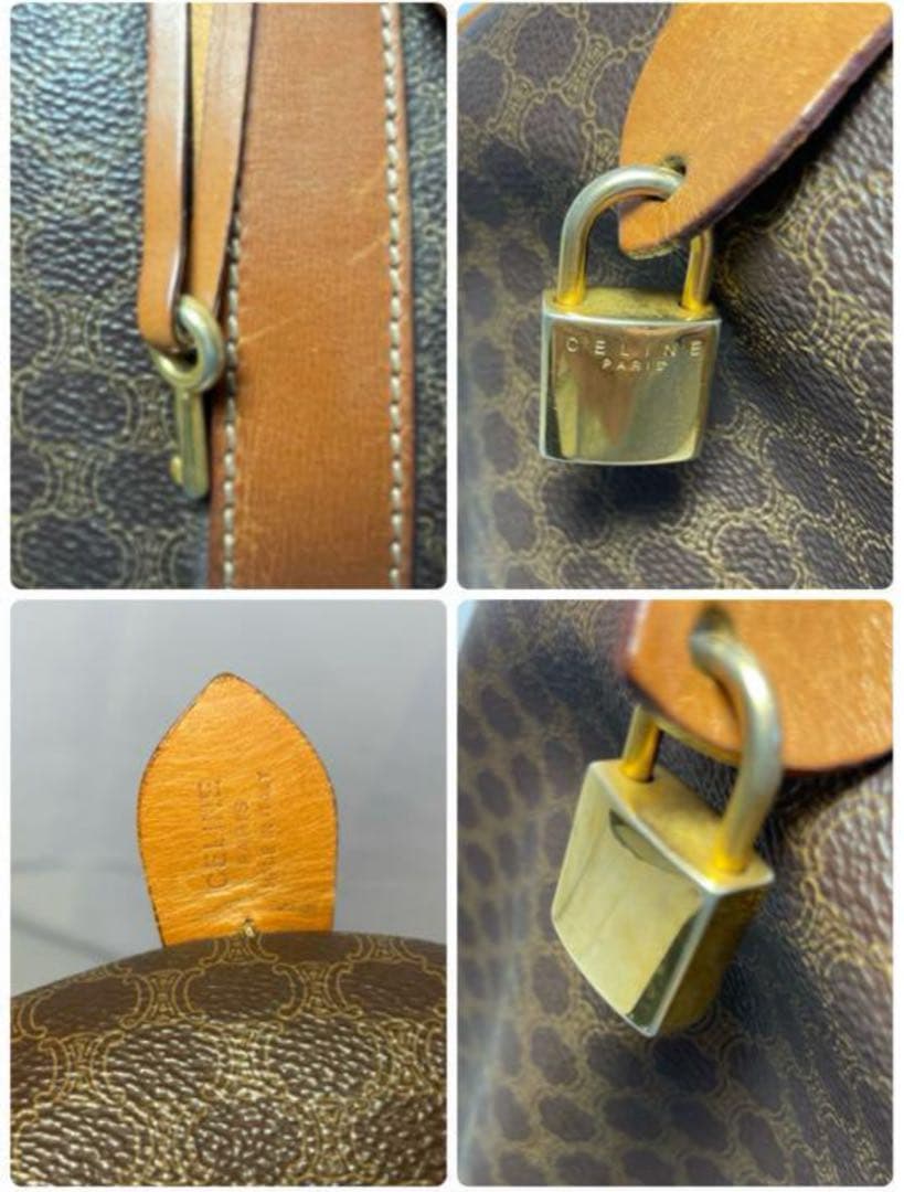 HK01 セリーヌ CELINE ボストン バッグ マカダム 旅行鞄