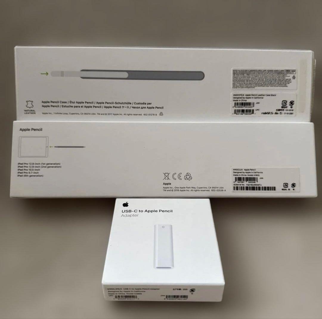 Apple Pencil 第1世代 純正ケース+C充電変換付セット