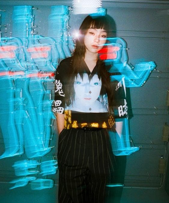 美品 24ss WACKOMARIA ×攻殻機動隊 HAWAIIAN 黒 S