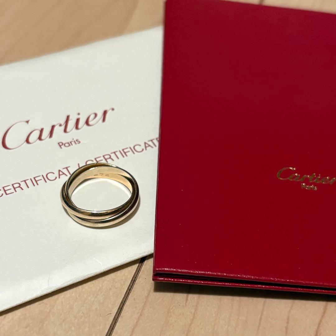く*ら様 cartier カルティエ トリニティリング k18 52(12号)ヴ