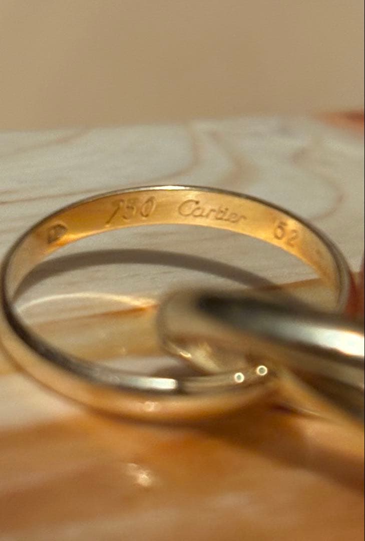 く*ら様 cartier カルティエ トリニティリング k18 52(12号)ヴ