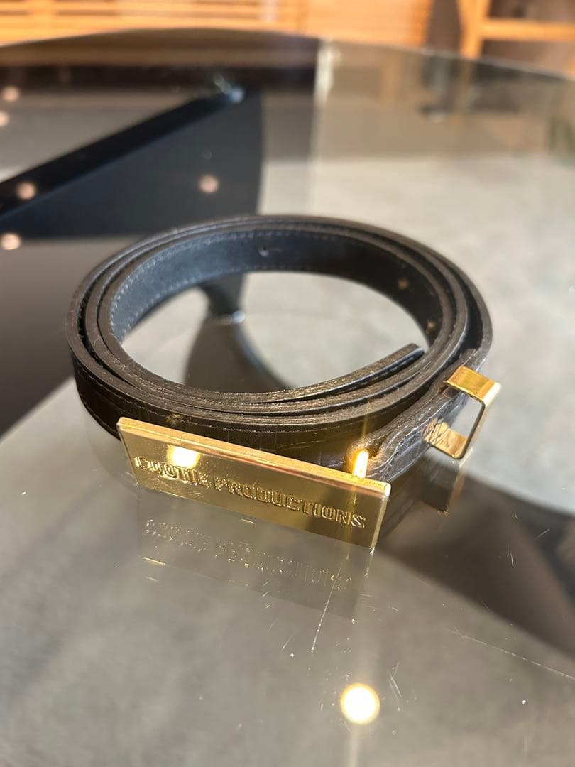 小物 COOTIE / LEATHER BUCKLEBELT GOLD