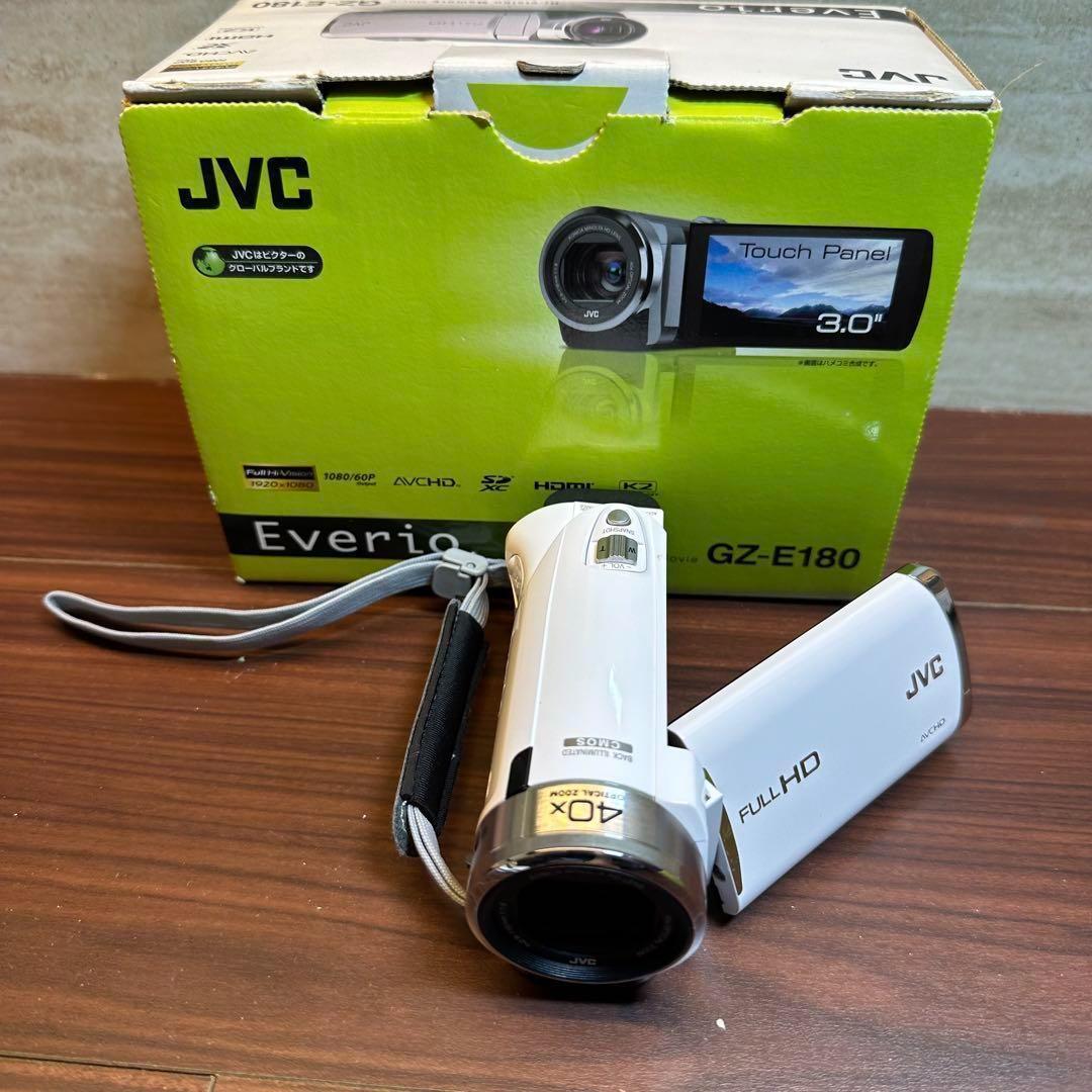 動作確認済み Victor JVC GZ-E180 ビデオカメラ 0117