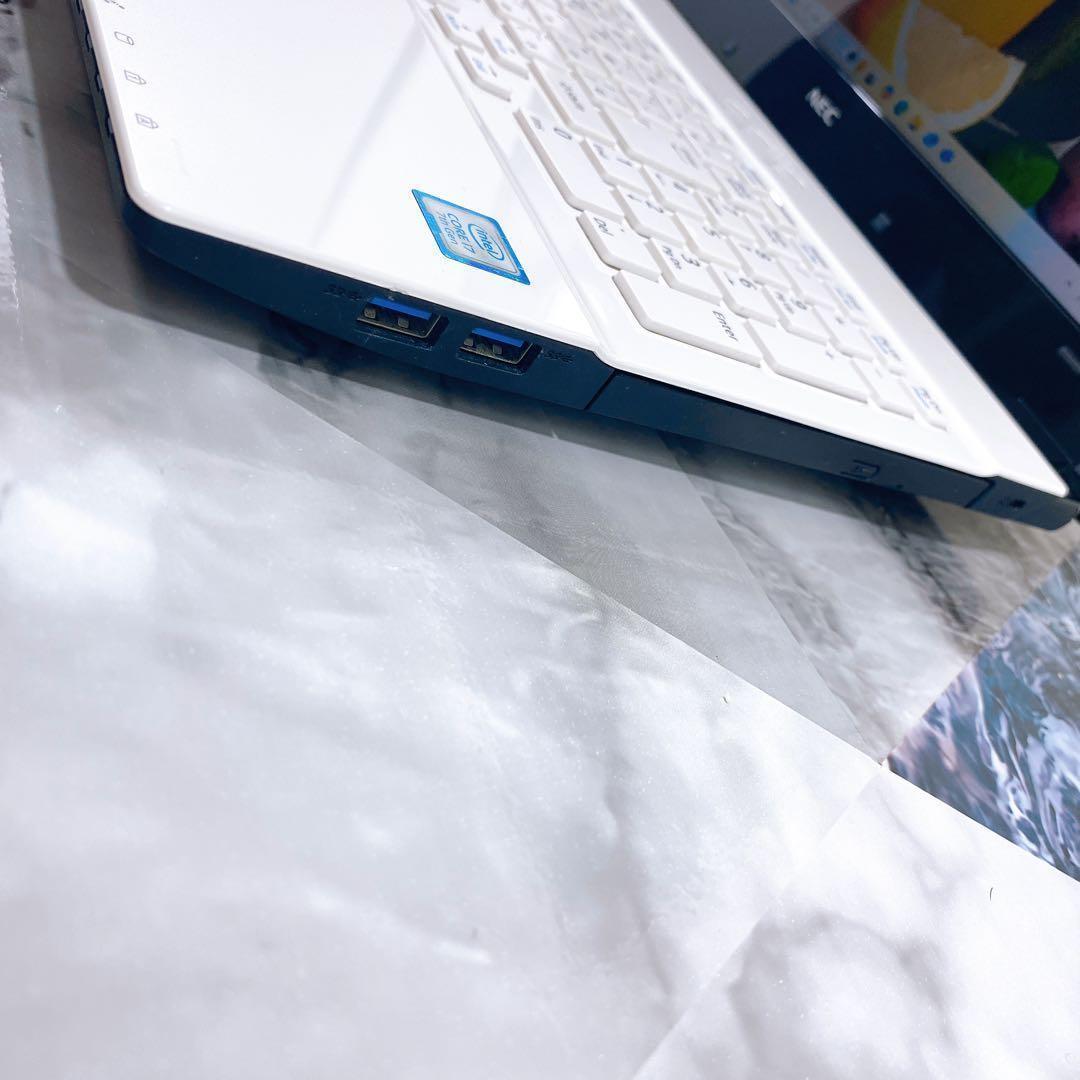 初心者にもおすすめ♪NEC✨i7✨新品SSD搭載✨オフィス付き✨ノートパソコン