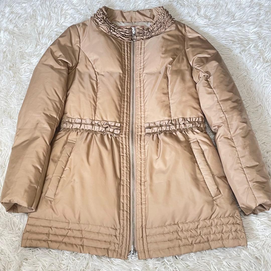 ハナエモリ HANAE MORI アルマアンローズ ダウンコート フリル 38