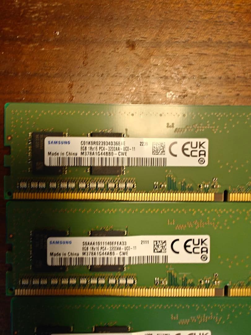 メモリ Samsung DDR4 3200 8GB 4枚セット(32GB)