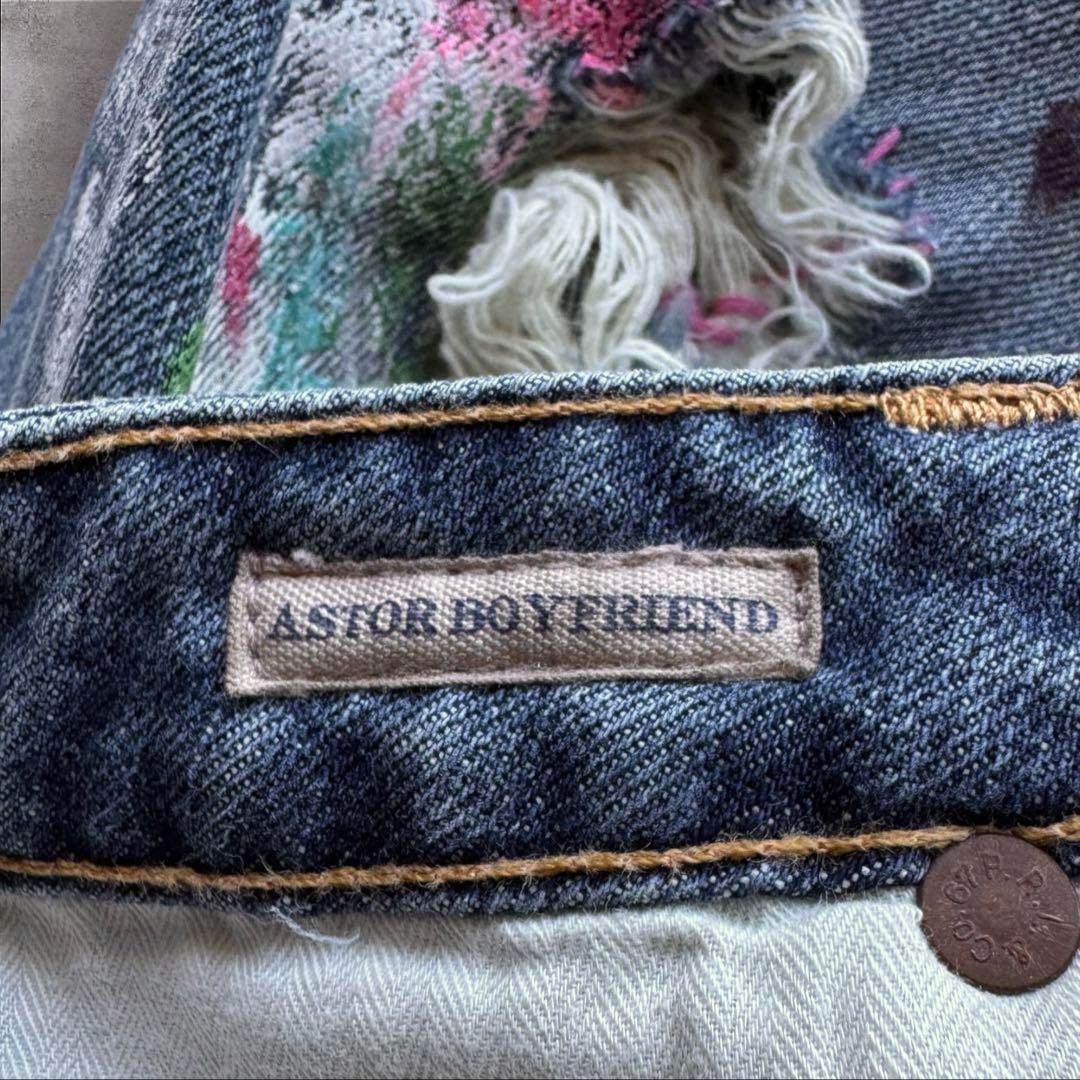 希少Polo RALPH LAUREN グランジペイント デニムパンツ W28