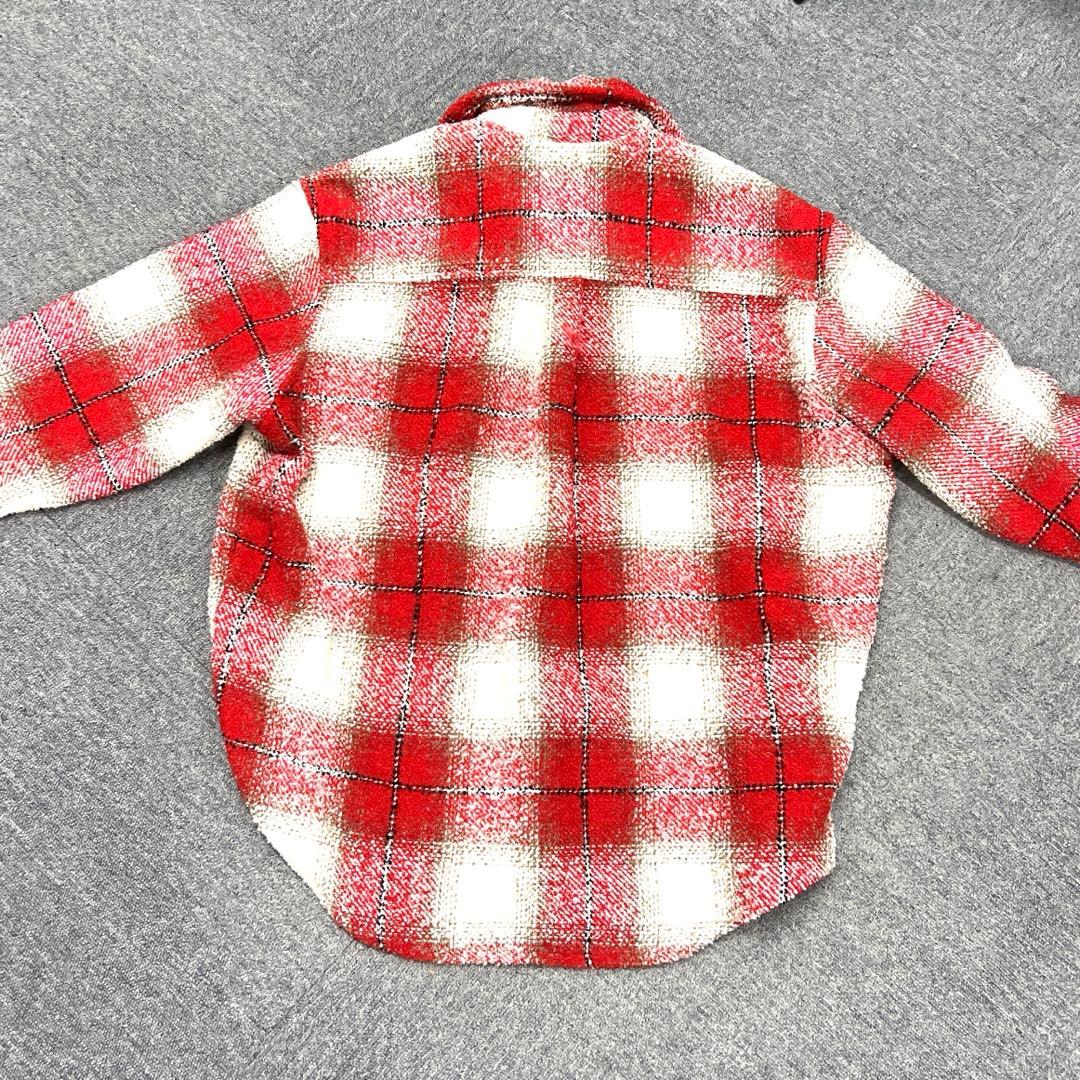 値下❣️ファッキンオーサム heavy flannelOver shirt red