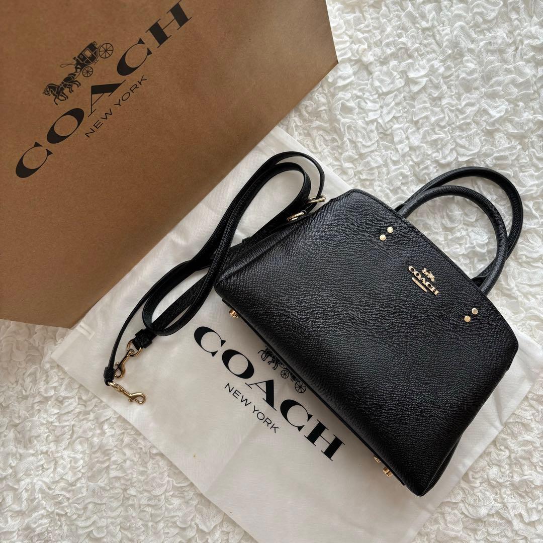 ら*む様 美品✨COACH 91146 ミニリリーキャリオール 2WAYハンドバ
