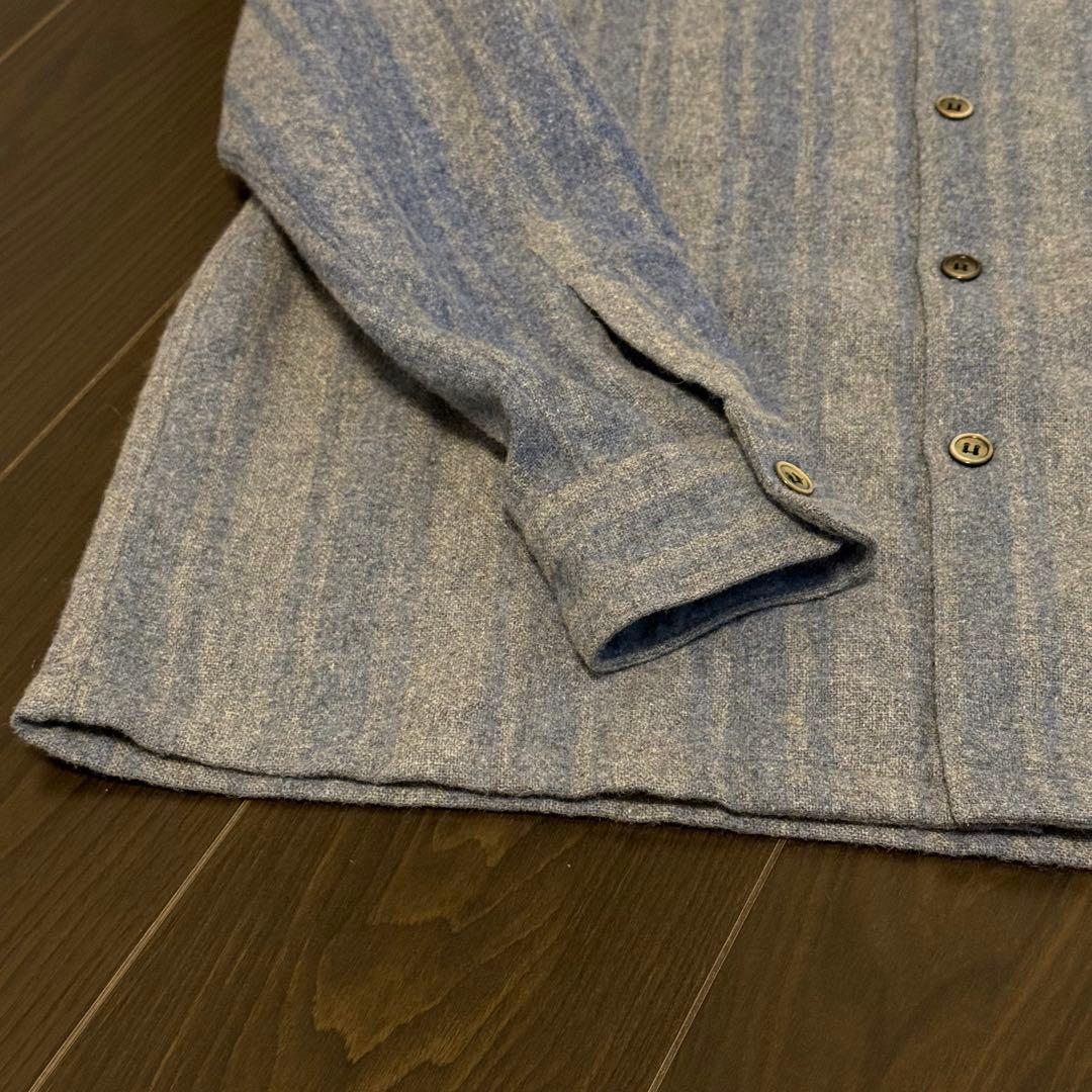 嬉*檎様 COMME des GARÇONS HOMME 開襟 ストライプシャツ