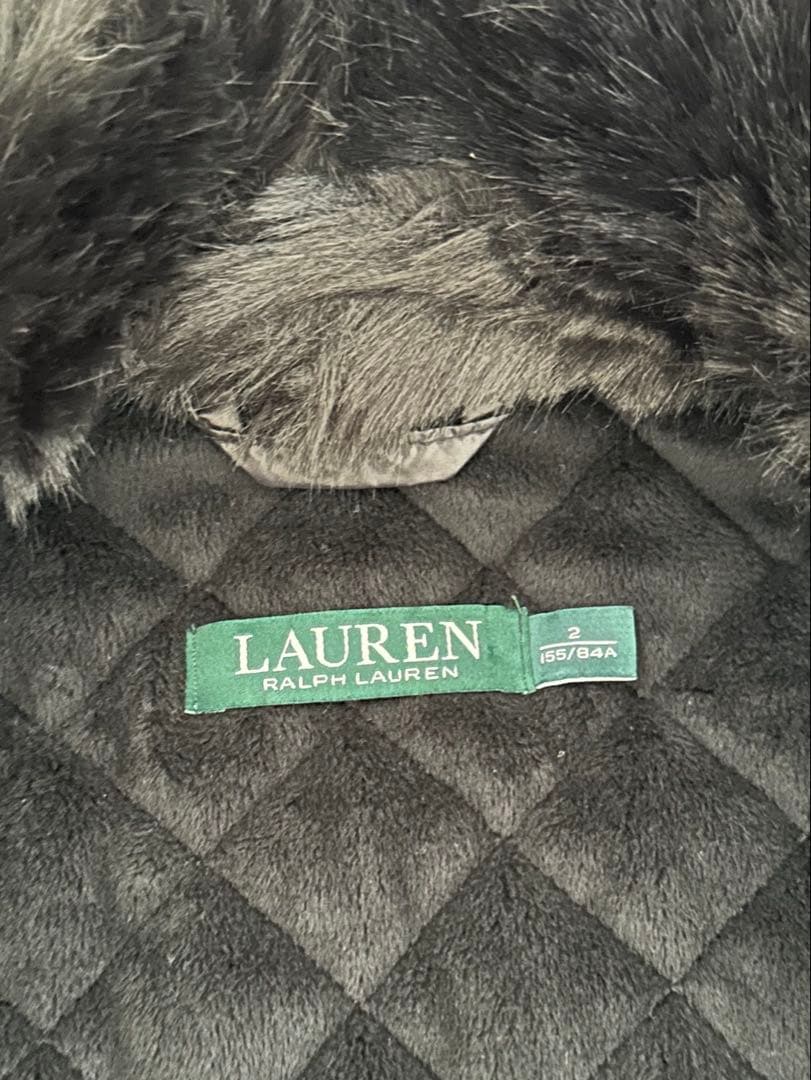 LAUREN ラルフローレン　ブラック キルティング ダウン