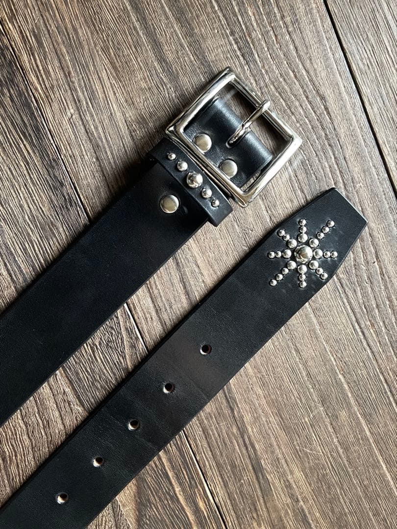 ディッキーズ874専用スタッズベルト　昭南ベンズ　シルバー　HTC CALEE