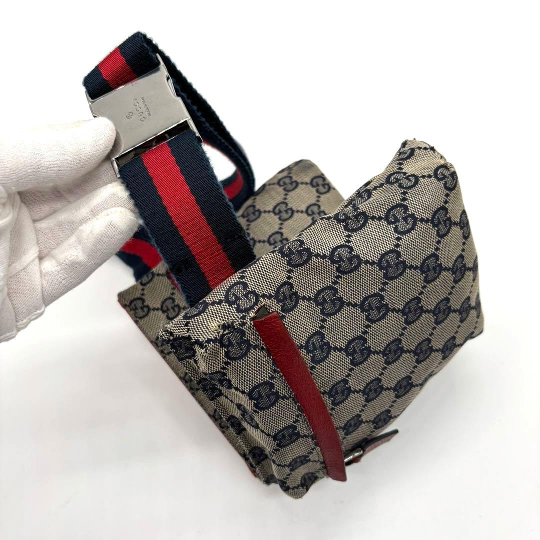 美品 ✨ GUCCI シェリーライン ボディバック ウエストポーチ