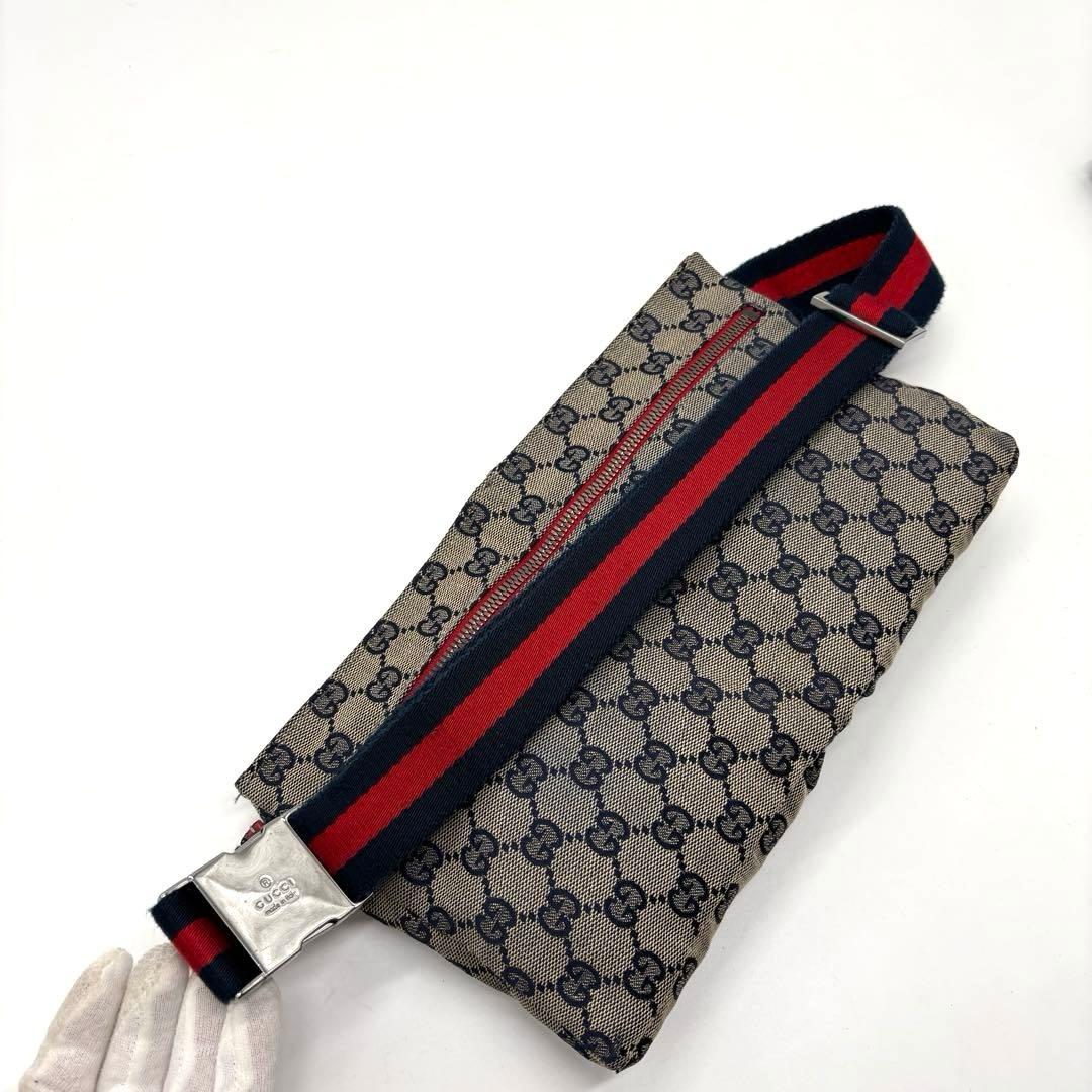 美品 ✨ GUCCI シェリーライン ボディバック ウエストポーチ