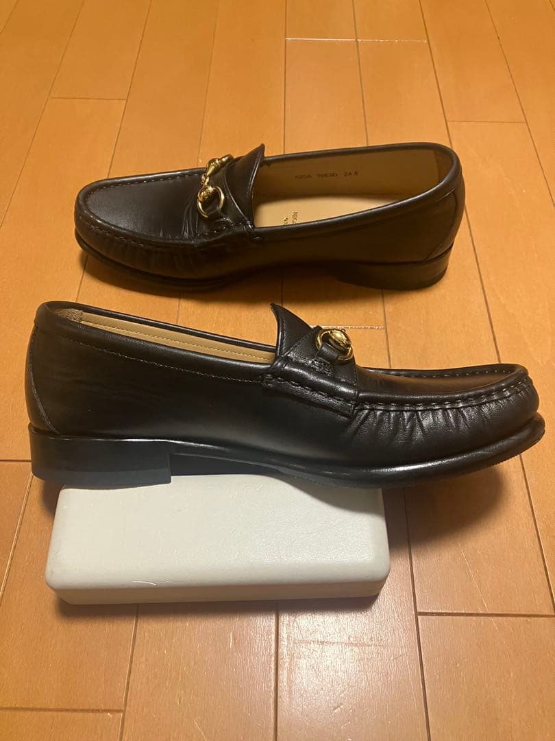 【美品】REGAL【24.5】 W83D ビットローファー レザー ブラック