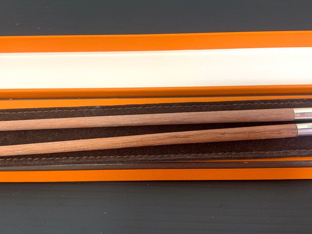 HERMES エルメス お箸 チョップスティック カトラリー Hロゴ
