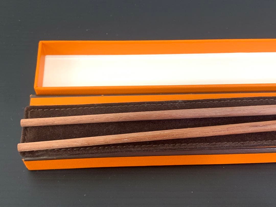 HERMES エルメス お箸 チョップスティック カトラリー Hロゴ