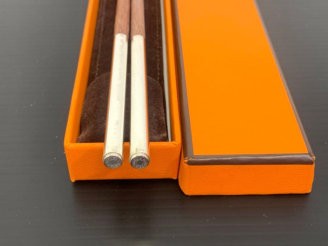 HERMES エルメス お箸 チョップスティック カトラリー Hロゴ