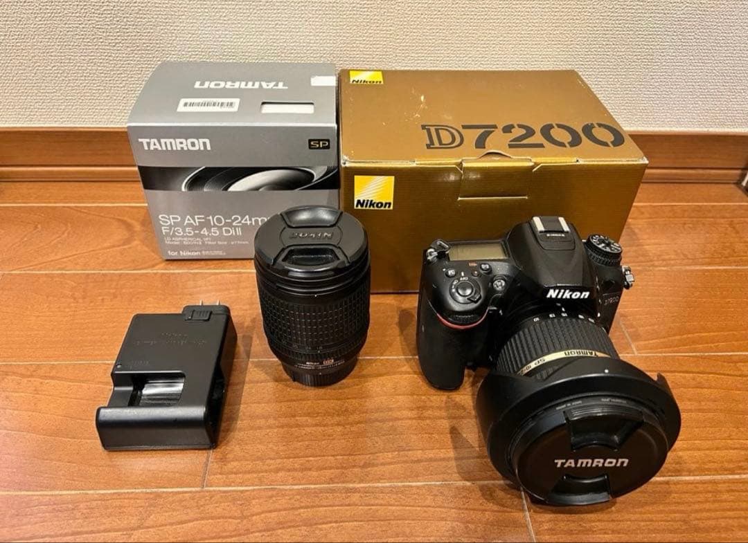 最終値下げ！Nikon D7200 標準レンズ、広角レンズセット