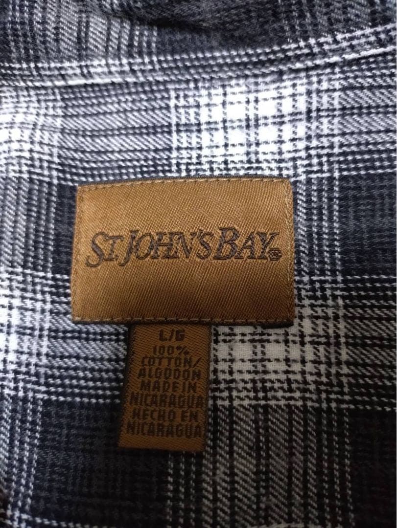 St. John's Bay オンブレ シャドー ネルシャツ Lセット売り