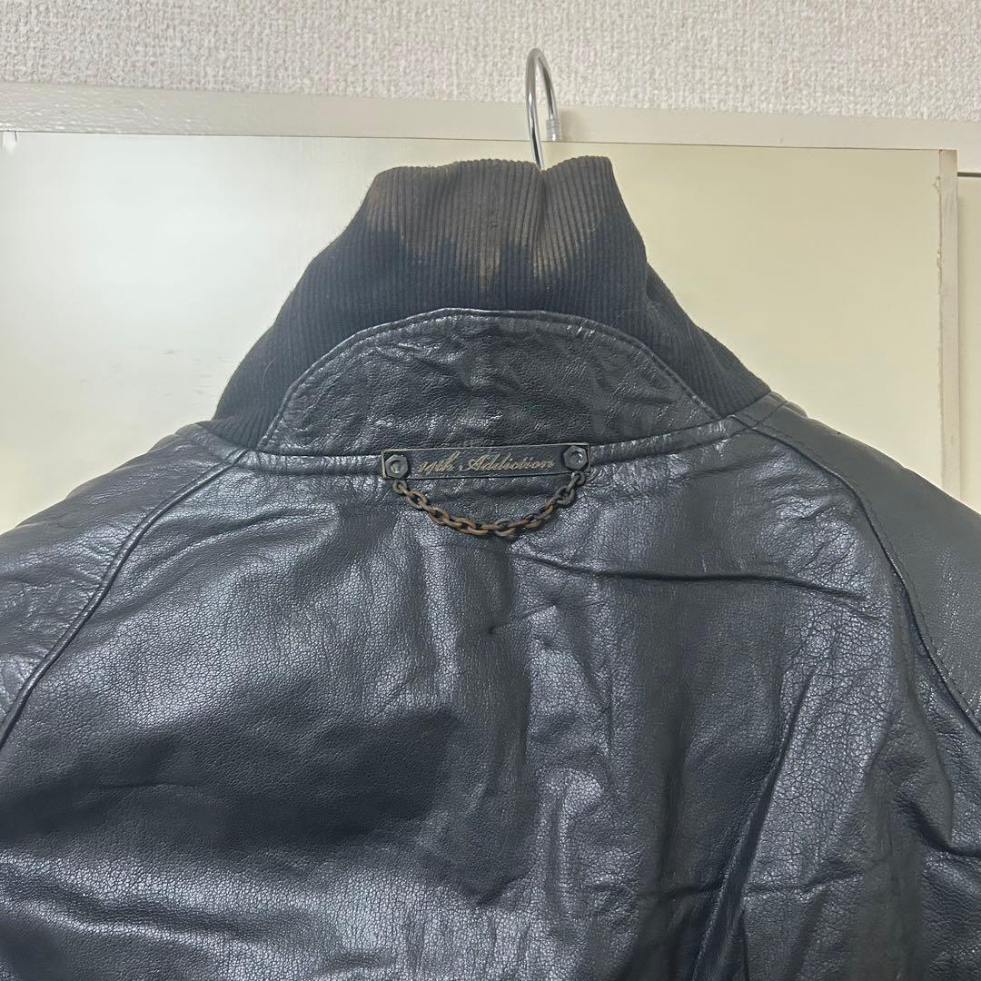 新品　14thaddiction レザーライダース