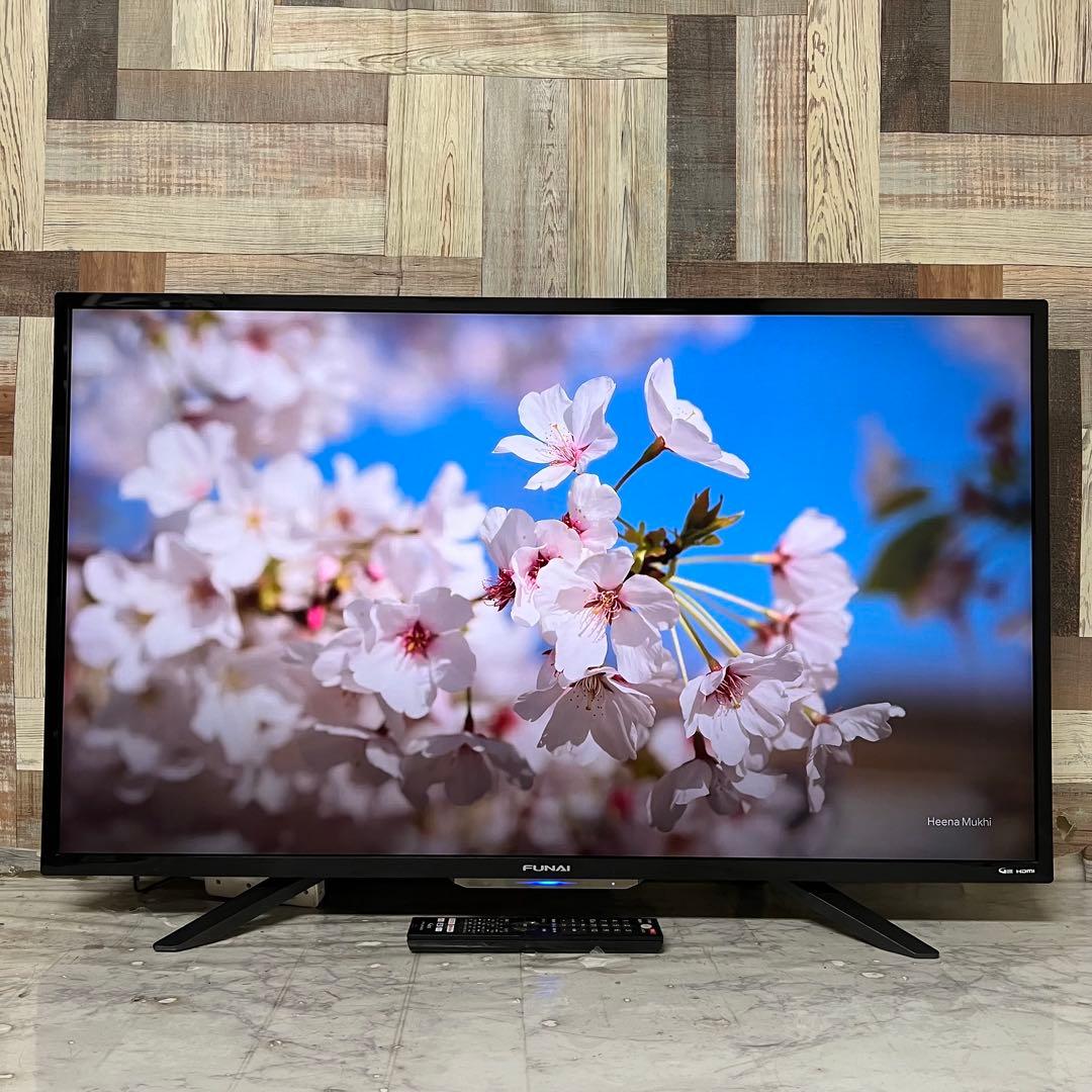 全国送料込❣️FUNAI43型4K録画機能内蔵テレビ 。ネットアプリ多数視聴可能