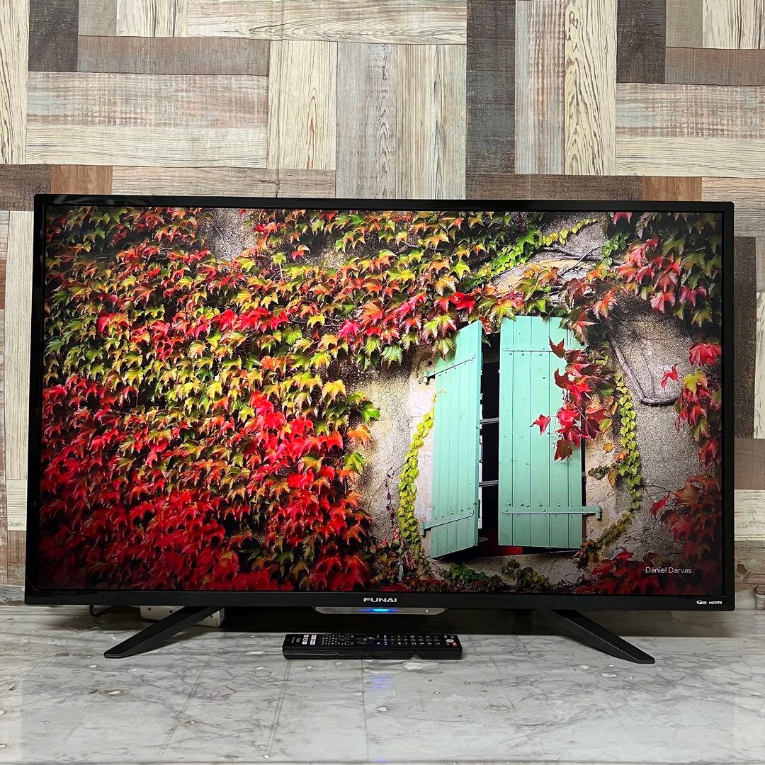 全国送料込❣️FUNAI43型4K録画機能内蔵テレビ 。ネットアプリ多数視聴可能