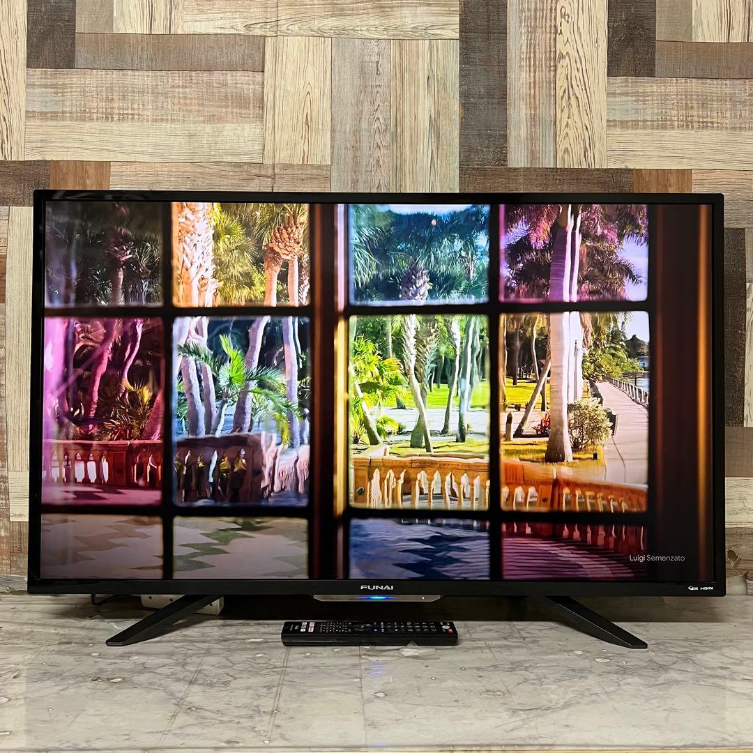 全国送料込❣️FUNAI43型4K録画機能内蔵テレビ 。ネットアプリ多数視聴可能