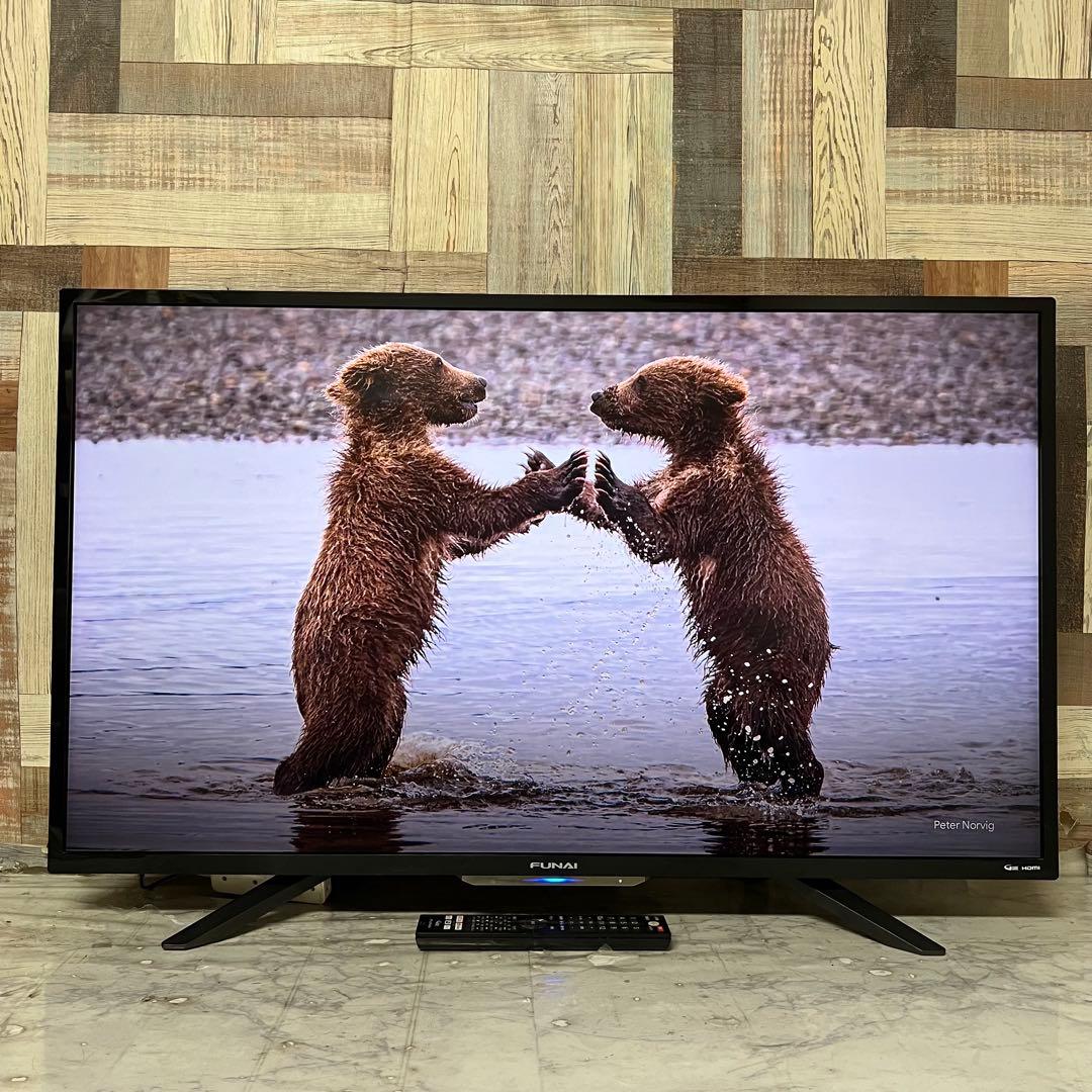 全国送料込❣️FUNAI43型4K録画機能内蔵テレビ 。ネットアプリ多数視聴可能