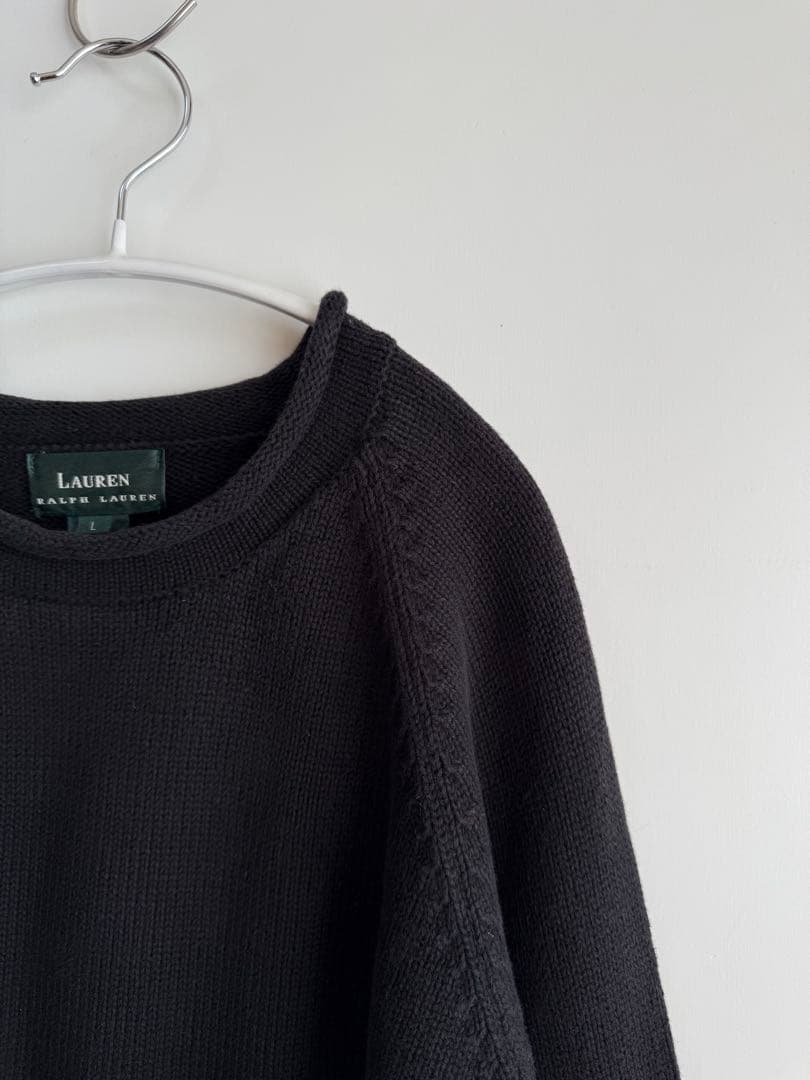 90s Ralph Lauren ロールネック コットンニット hooked