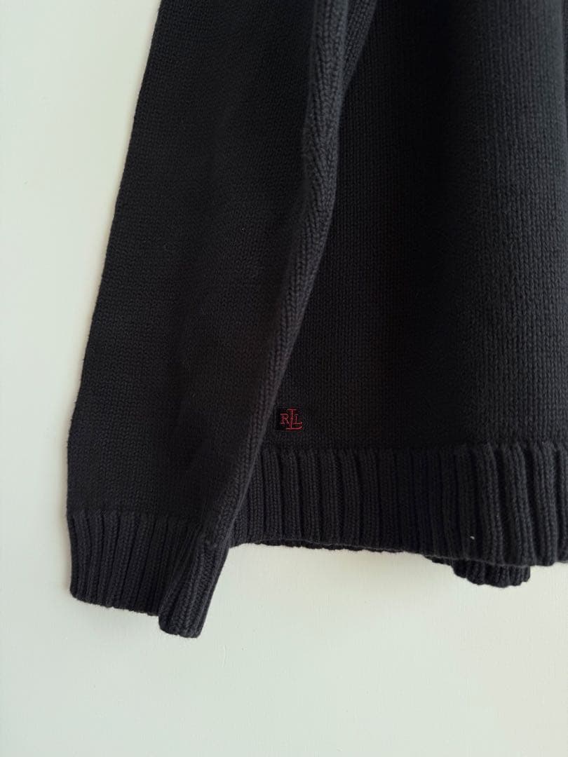 90s Ralph Lauren ロールネック コットンニット hooked