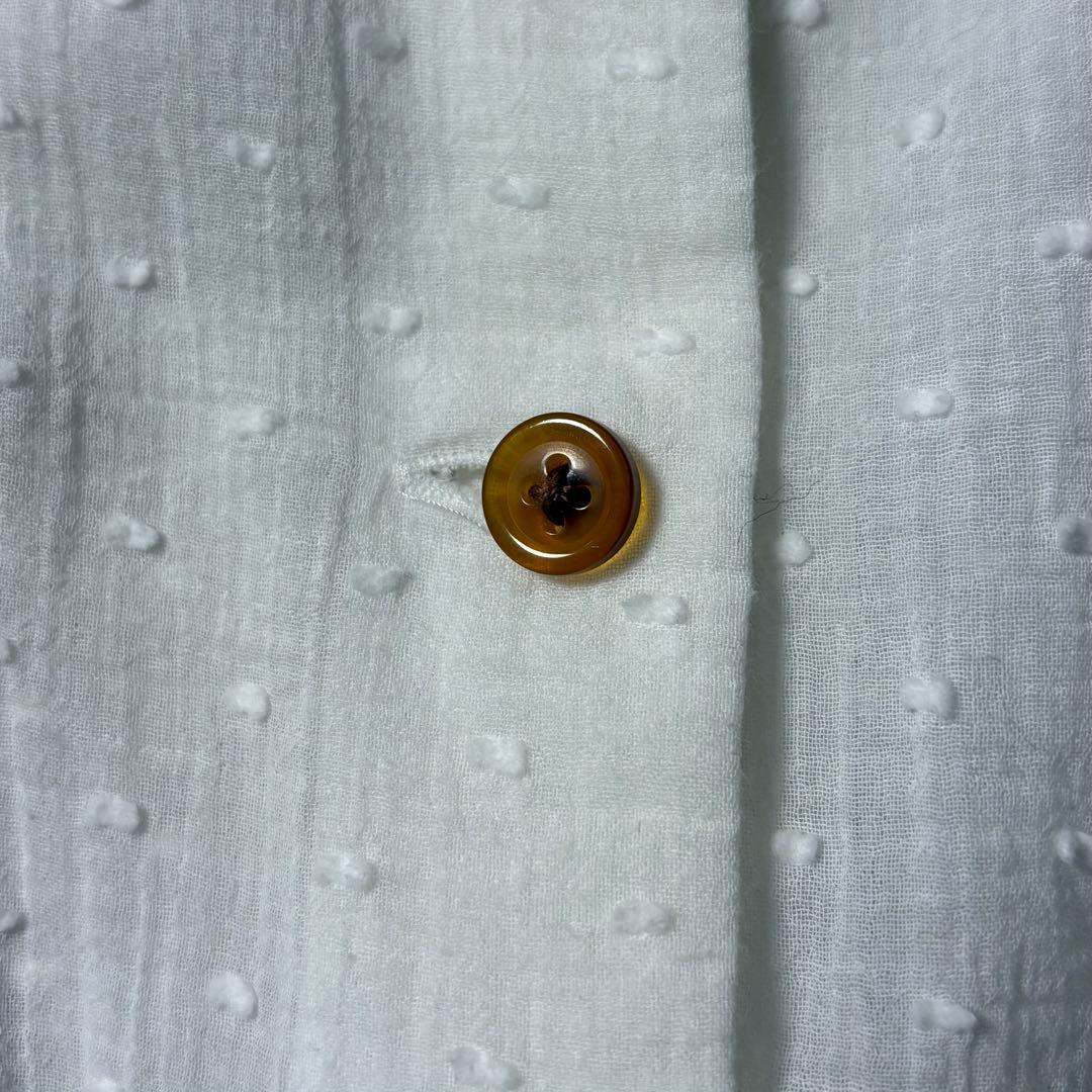 ヴィヴィアンウエストウッド レッドレーベル ドット柄 オーブ刺繍 長袖シャツ