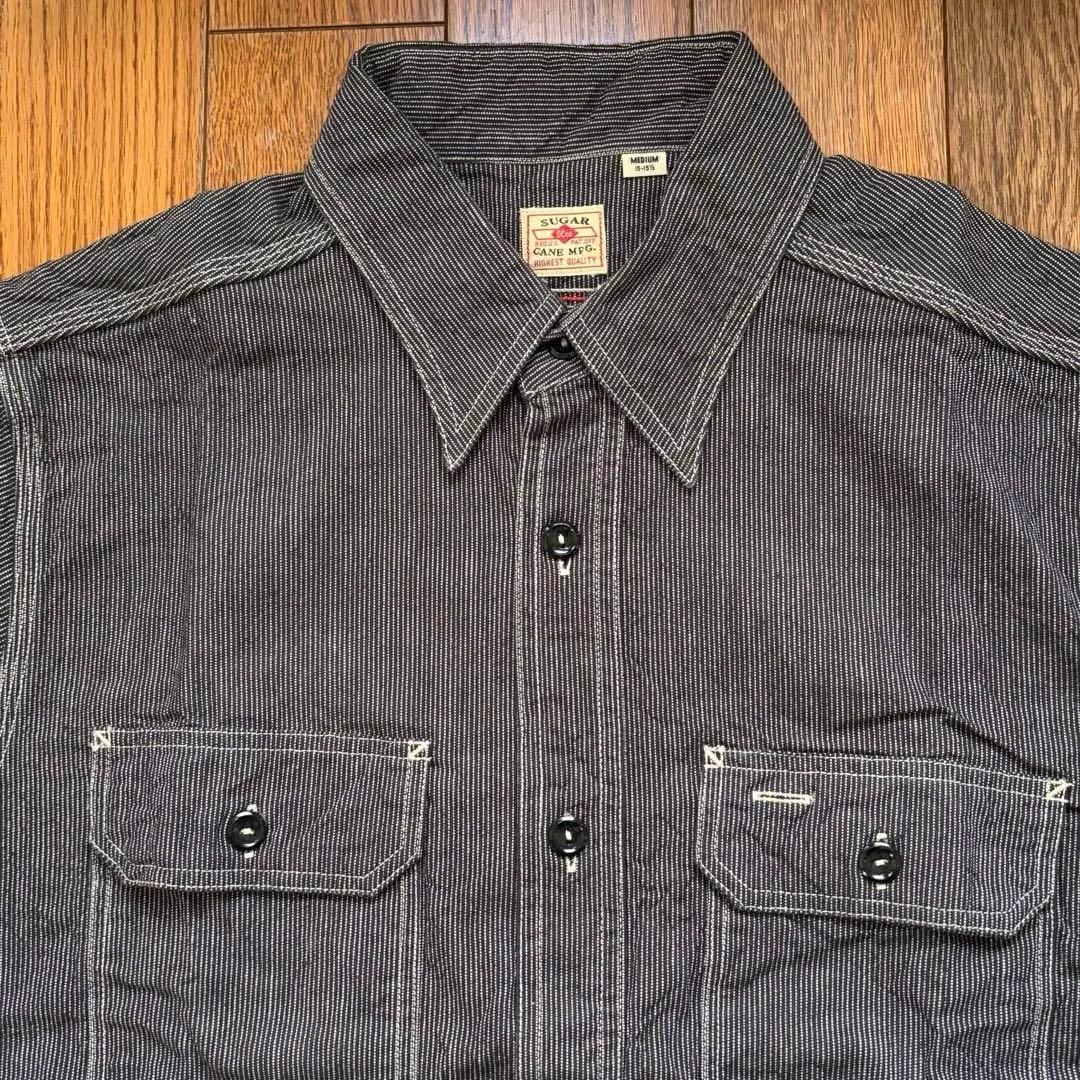 新品未使用　SUGAR CANE シュガーケーン　ジーンコード　ワークシャツ　M
